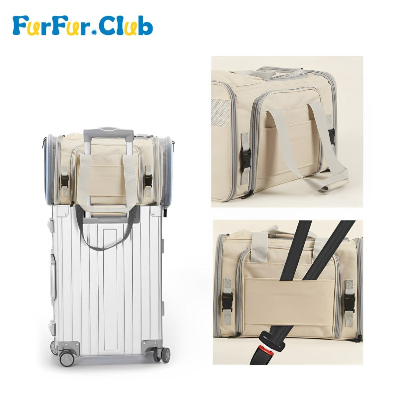 Expandable Portable Cat Carrier: Spacious, Airline-Approved, and Multi-Functional