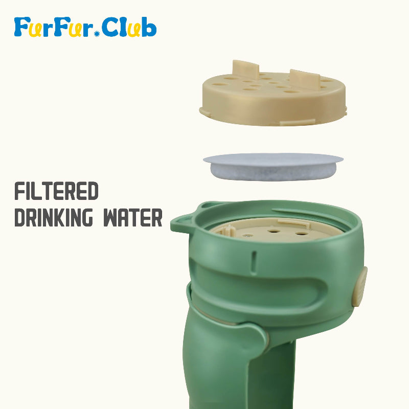 2in1 Pet Food and Water Dispenser with light 13oz